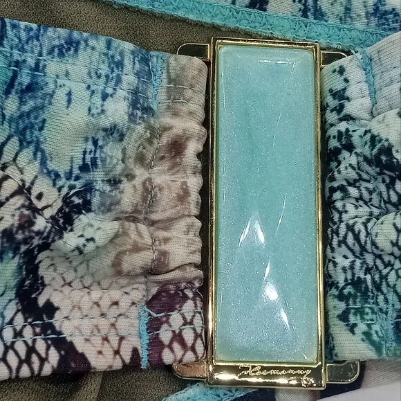 Paula Hermanny by Vixx bikini Snake Print Aqua Jewelled - Picture 3 of 9